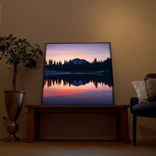 Bergsee im Sonnenuntergang
