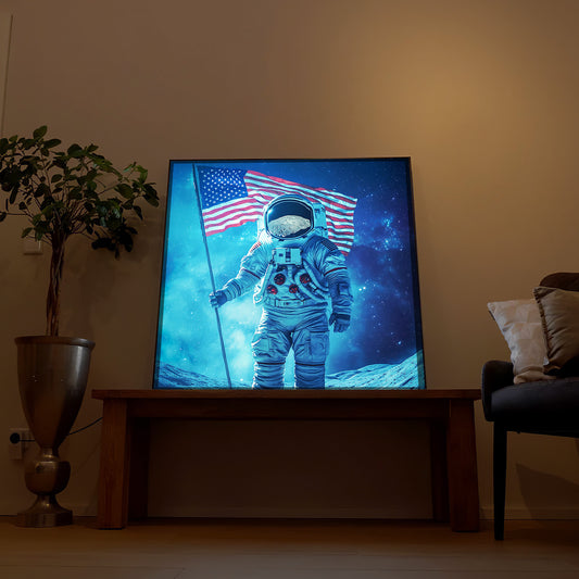 USA Astronaut auf dem Mond