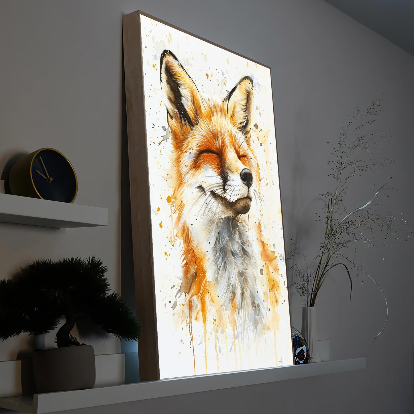 Fröhlicher Fuchs Pastel