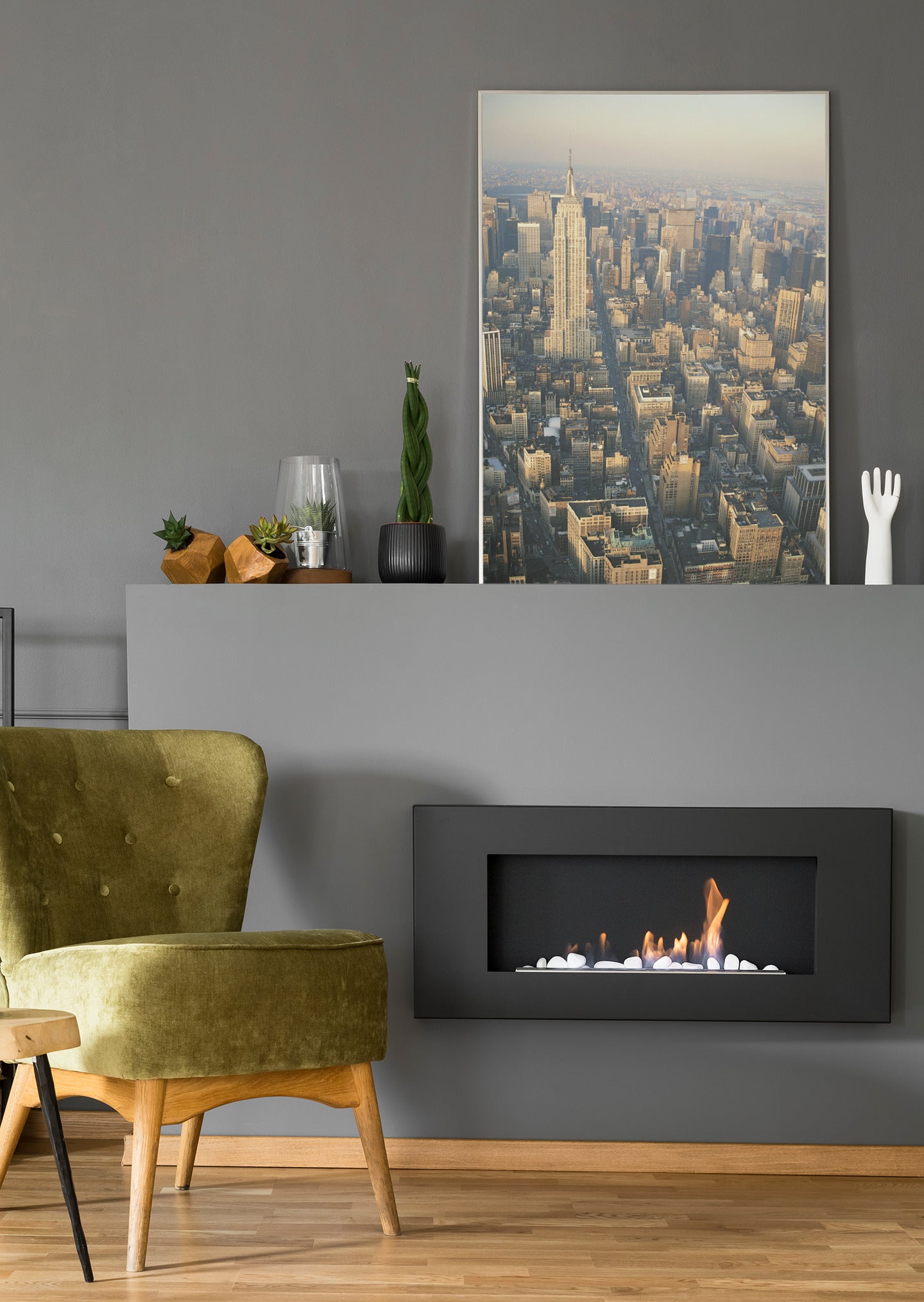 Big Apple - Manhattan Luftaufnahme - Poster oder Leinwand