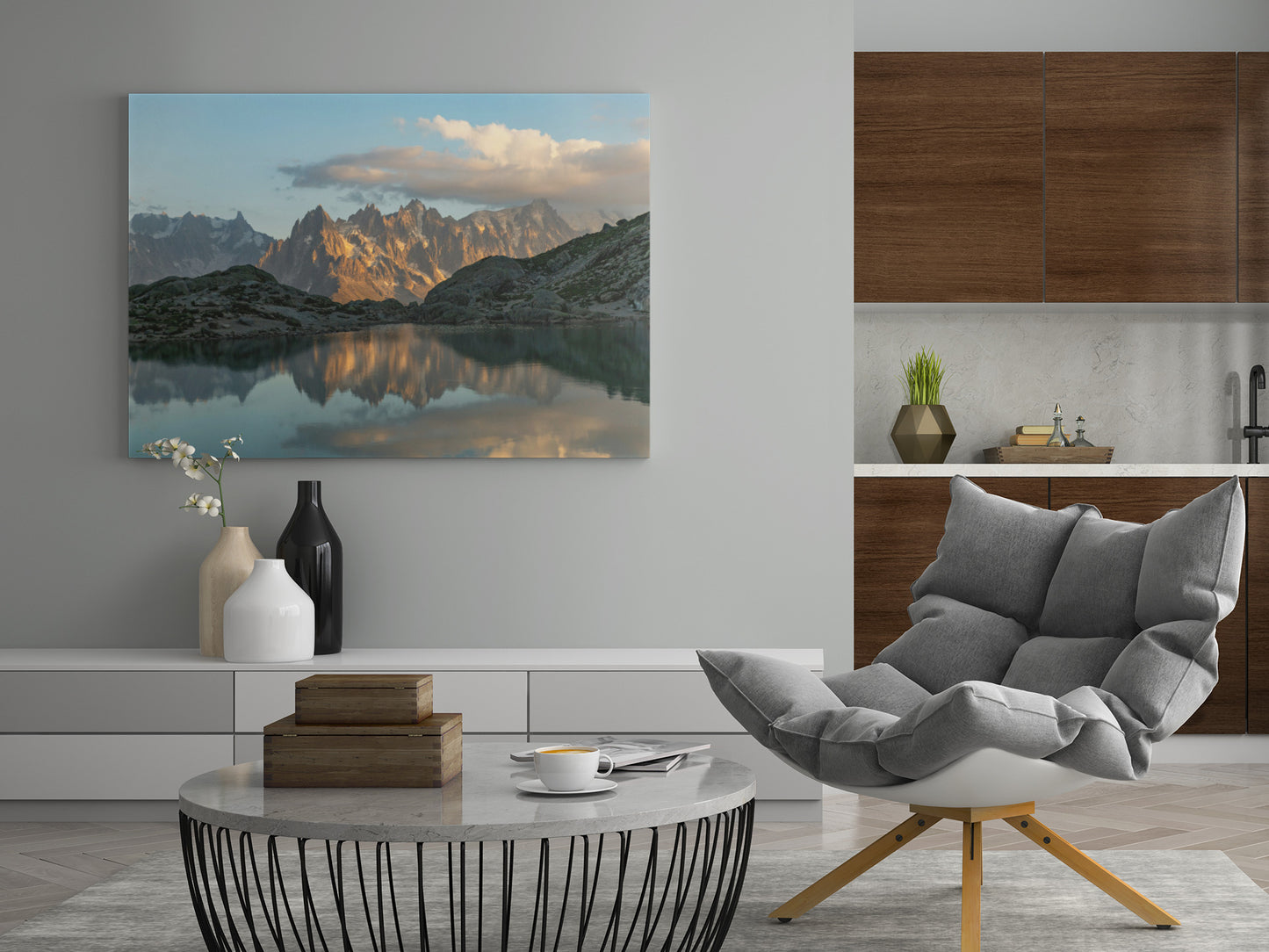 Französische Alpen - Poster oder Leinwand