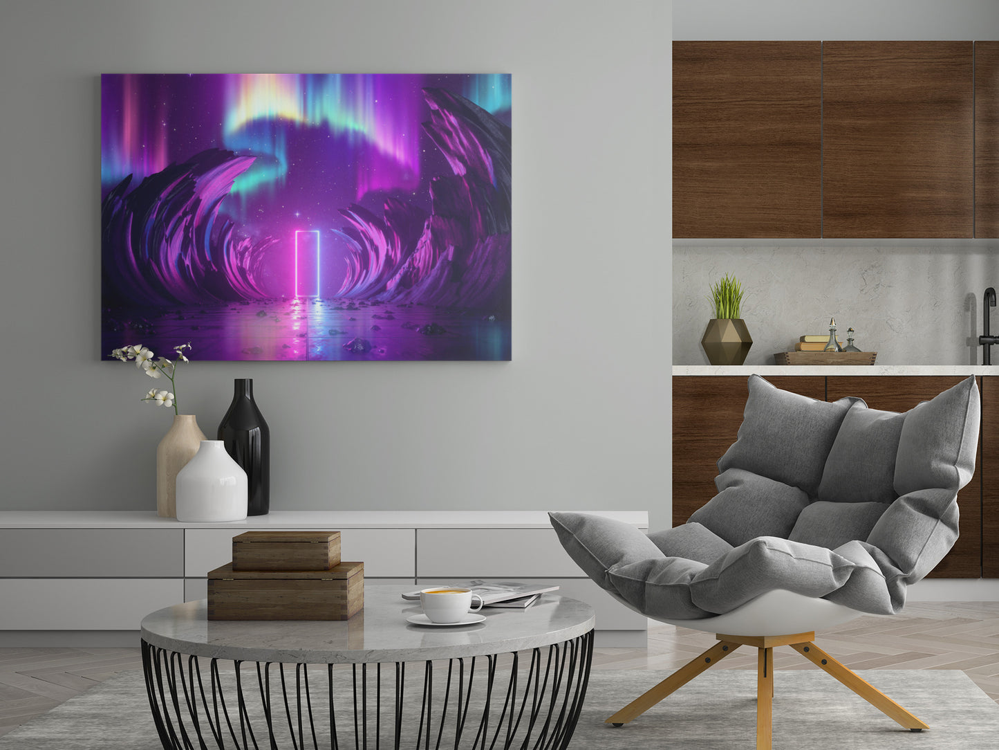 Epic Neon Lights - Poster oder Leinwand