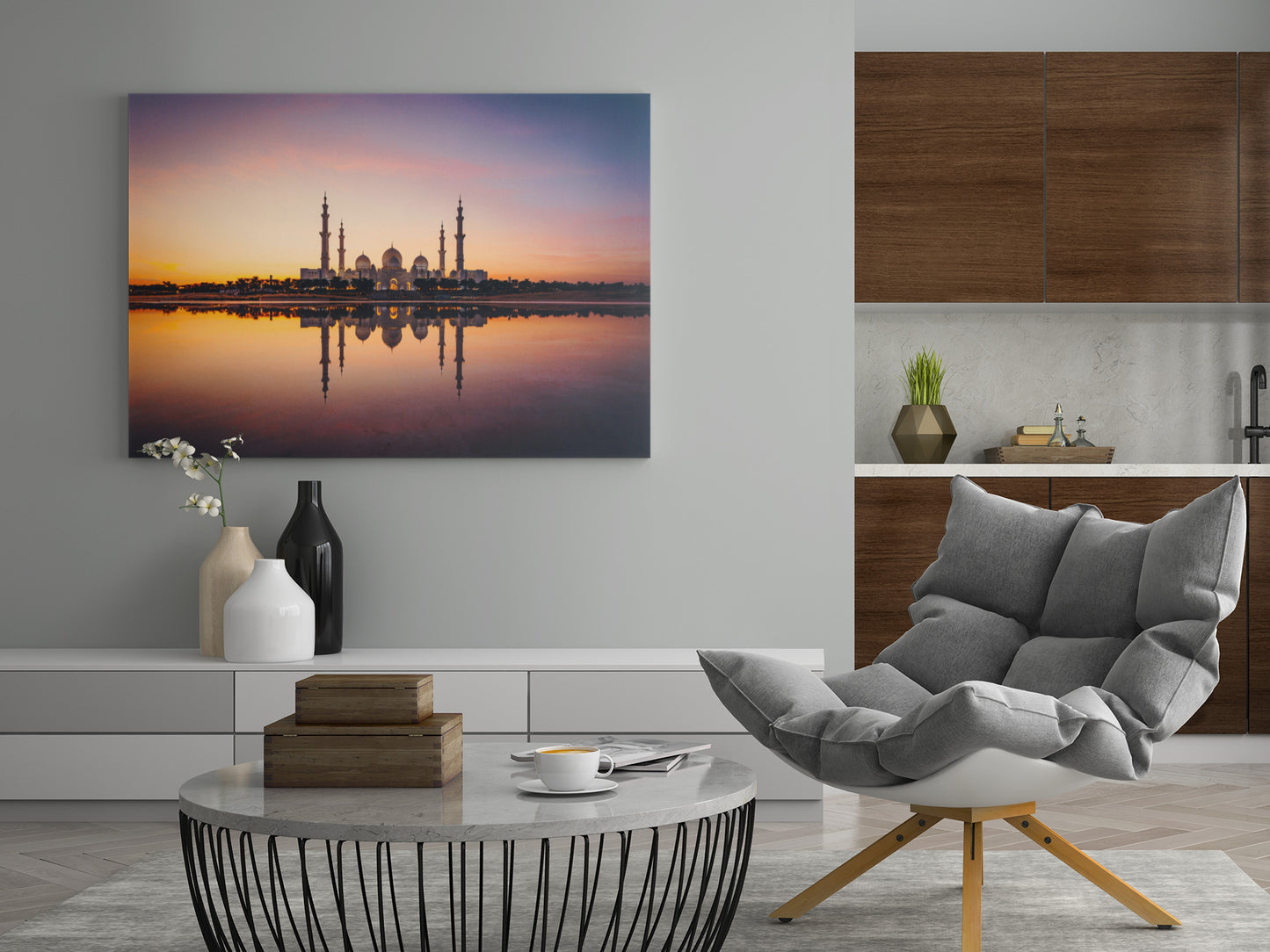 Scheich Zayid Moschee Abu Dhabi - Poster oder Leinwand