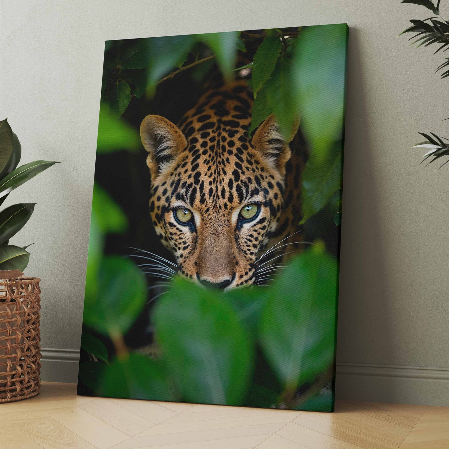 Leopard Nahaufnahme - Poster oder Leinwand