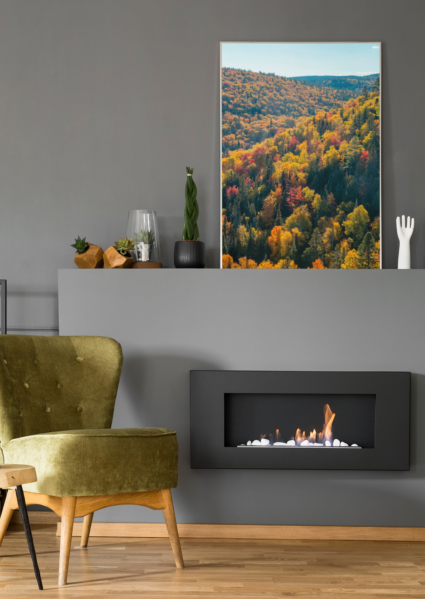 Herbstwald - Poster oder Leinwand