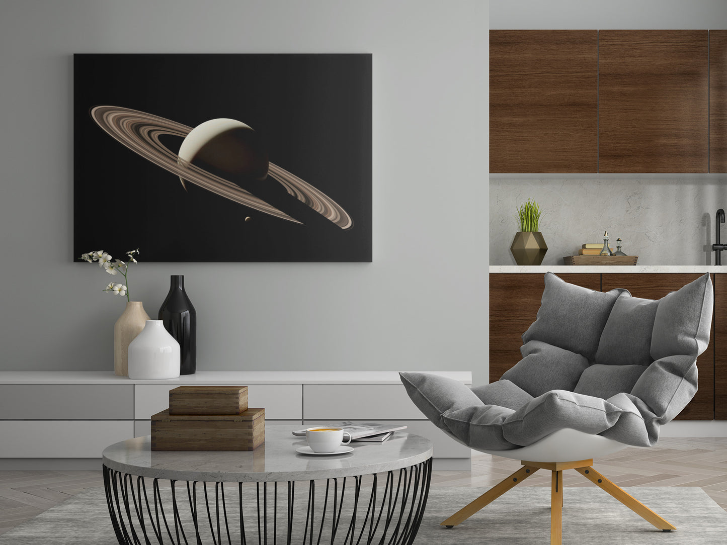Saturn Planet - Poster oder Leinwand