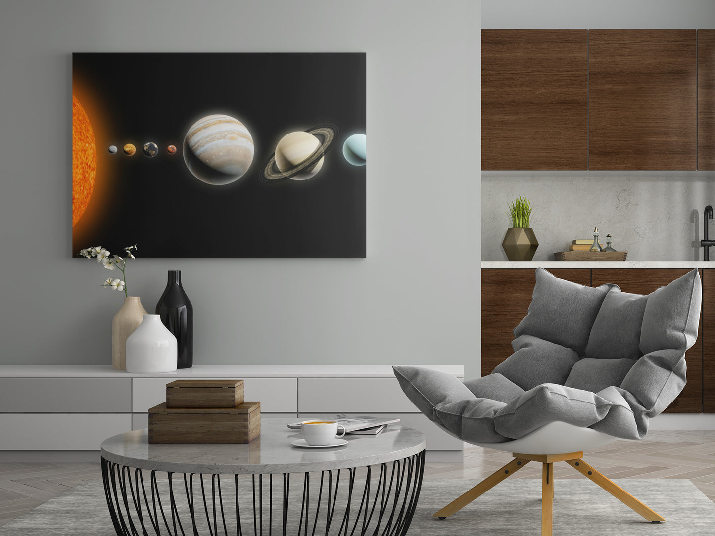 Planeten des Sonnensystems - Poster oder Leinwand