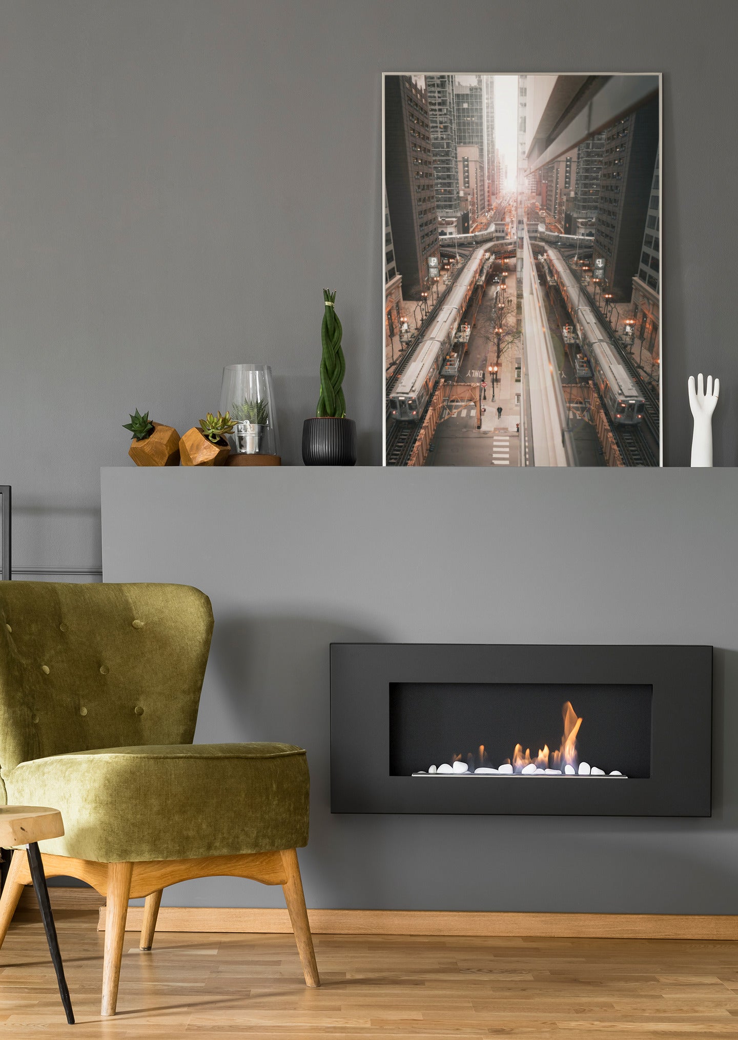 Chicago Train - Poster oder Leinwand