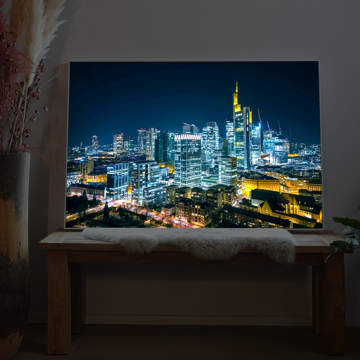 Frankfurt am Main - Skyline bei Nacht