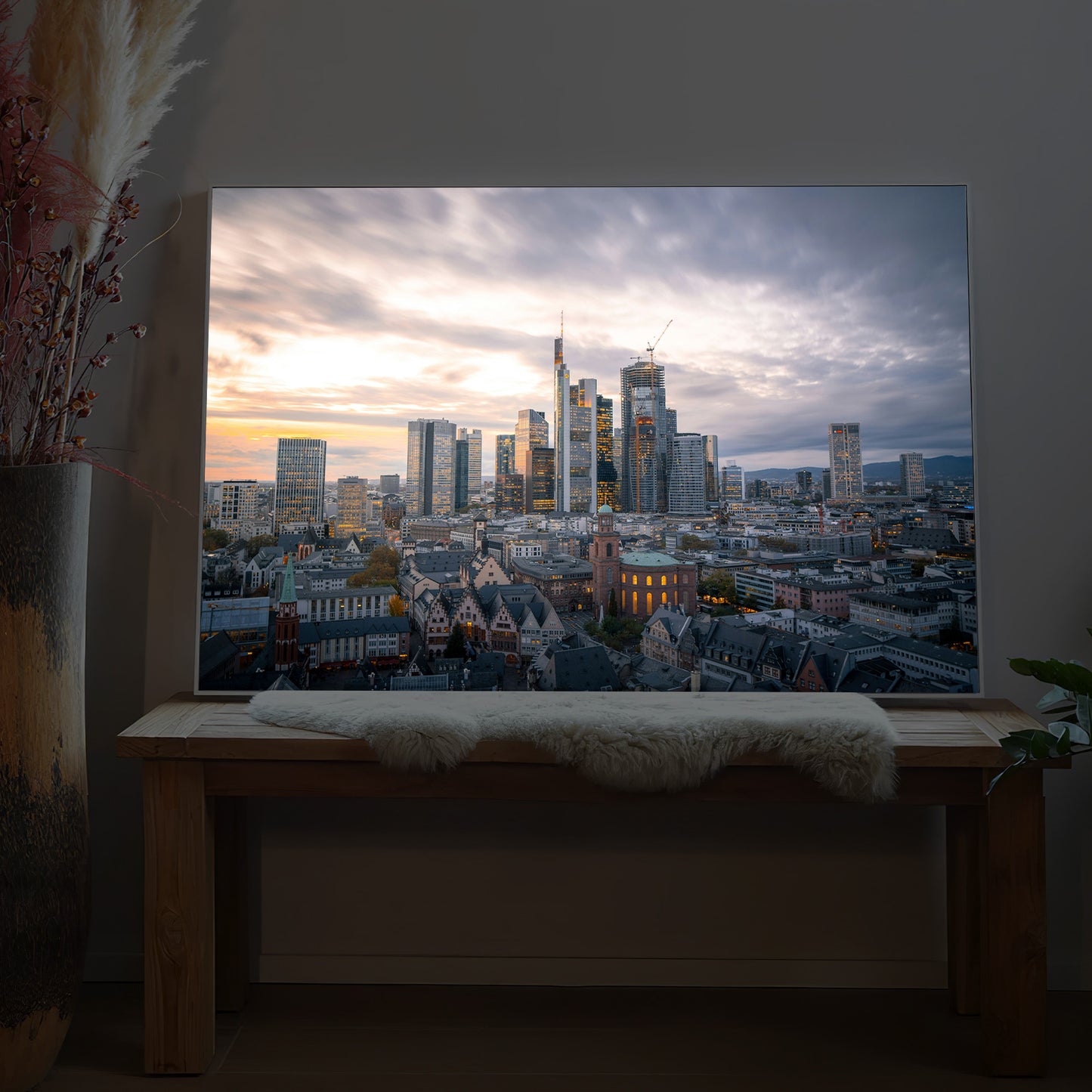 Frankfurt am Main - Skyline am Abend