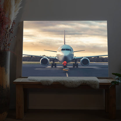 Flugzeug Boeing 737 Ready for Take Off