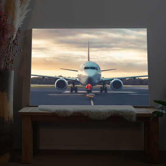 Flugzeug Boeing 737 Ready for Take Off