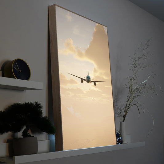 Flugzeug Airbus A350 in der Luft