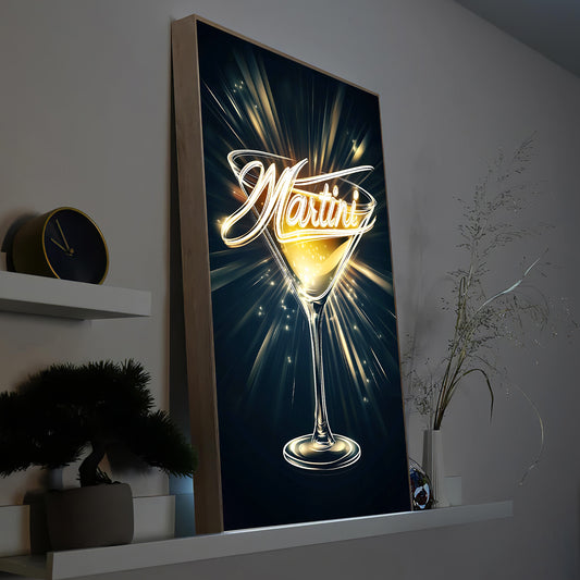 Martini Cocktail Neon