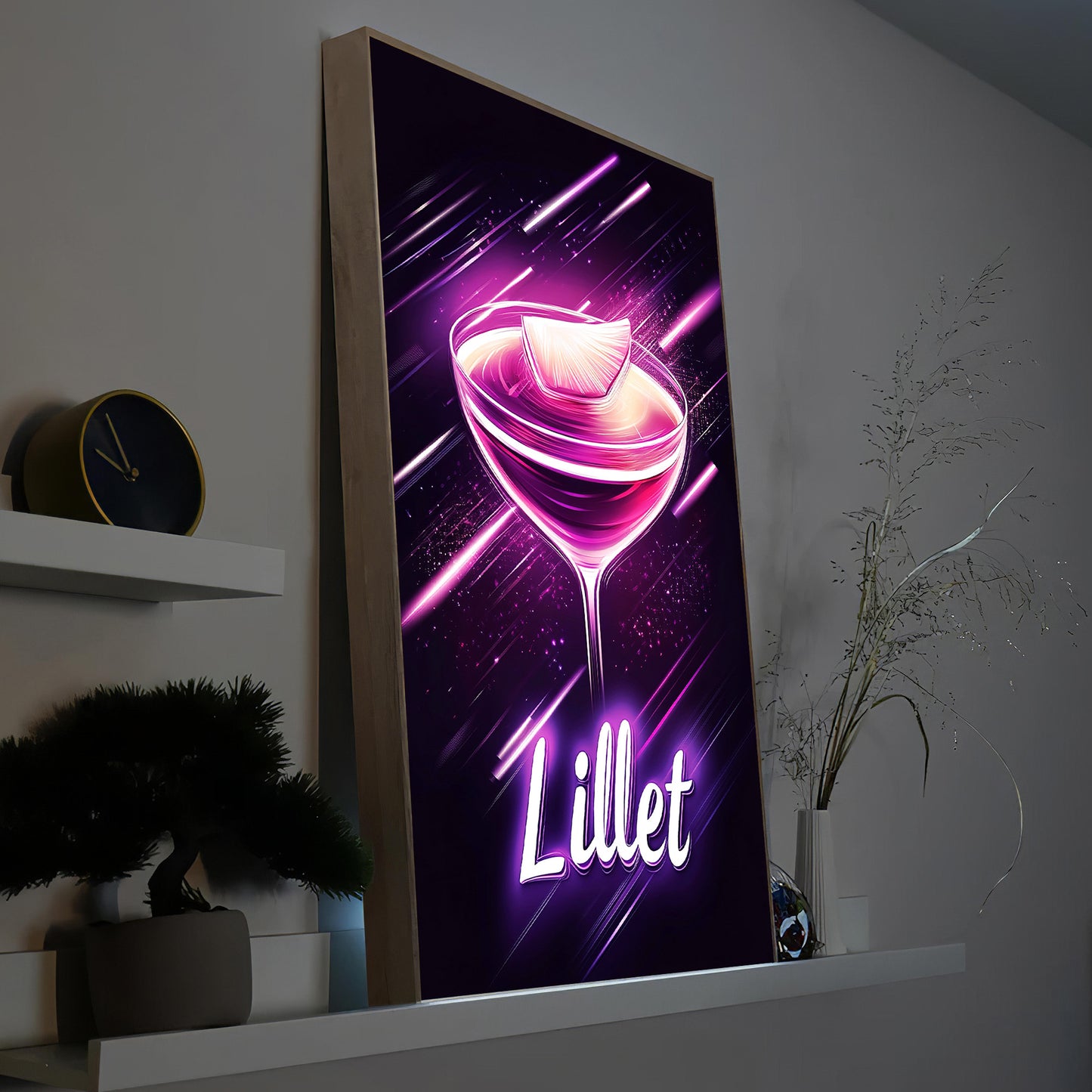 Lillet Neon Cocktail