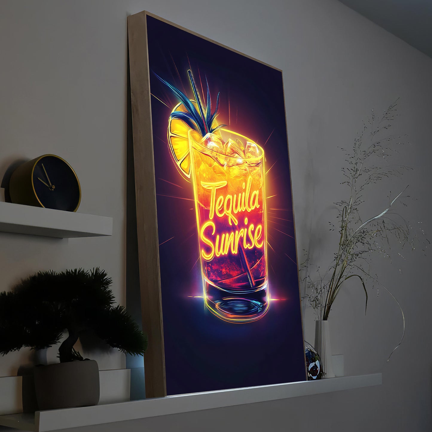 Tequila Sunrsie Neon Cocktail