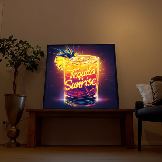 Tequila Sunrsie Neon Cocktail