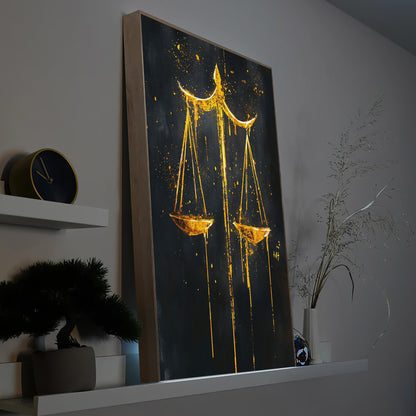 Goldene Waage der Gerechtigkeit