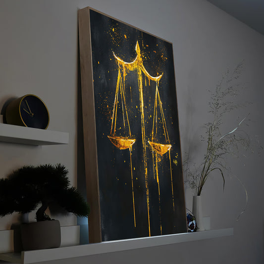 Goldene Waage der Gerechtigkeit