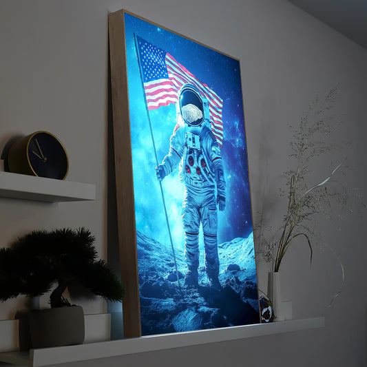 USA Astronaut auf dem Mond