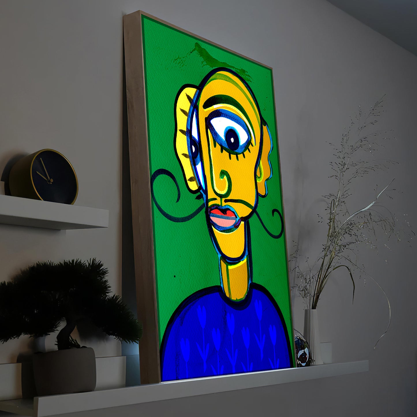 Abstraktes Gesicht