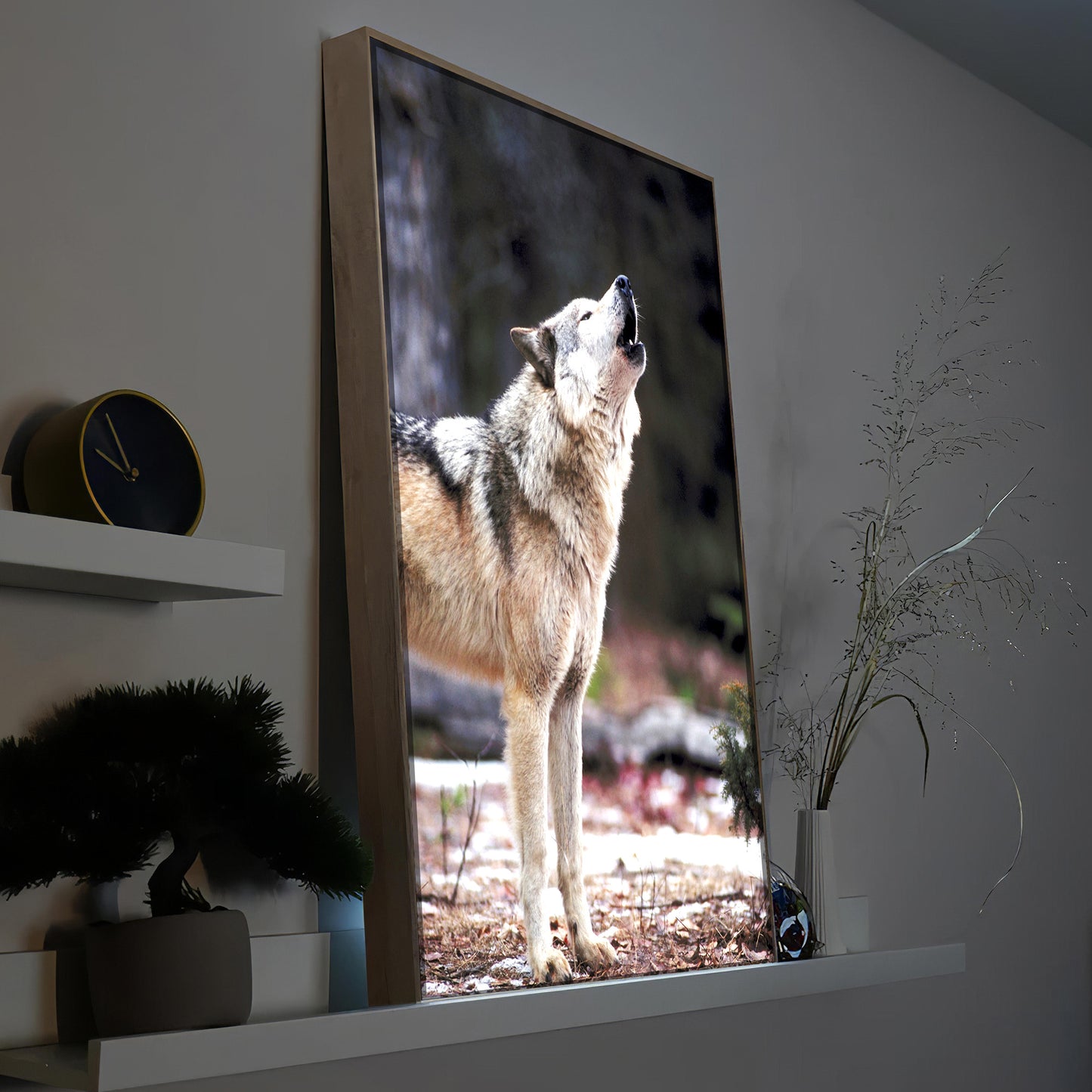 Heulender Wolf