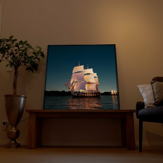 Segelschiff bei Nacht