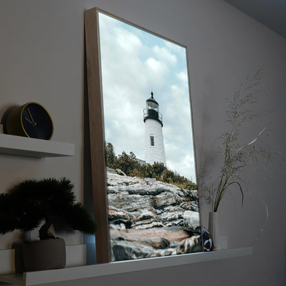 weißer Leuchtturm