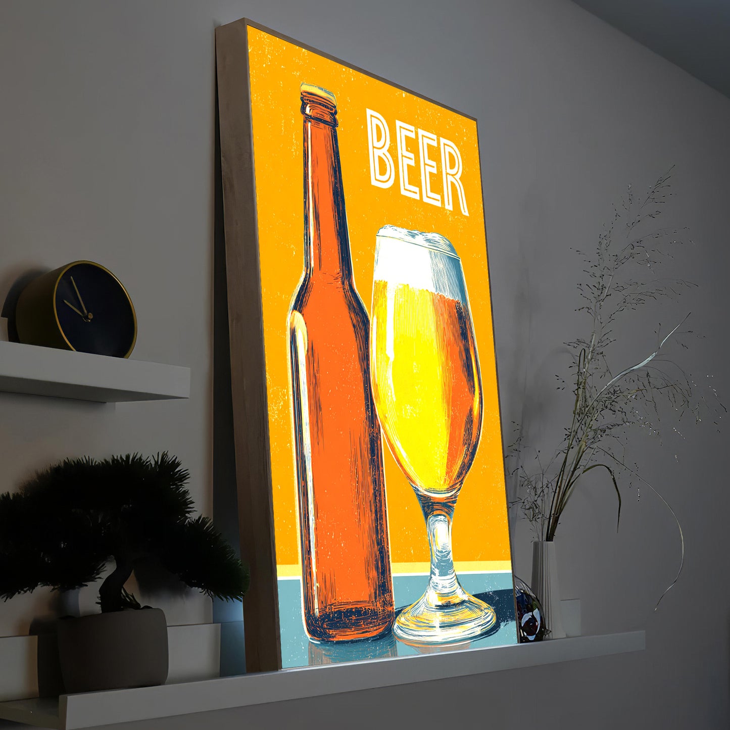 Retro Glas Bier