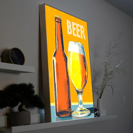 Retro Glas Bier