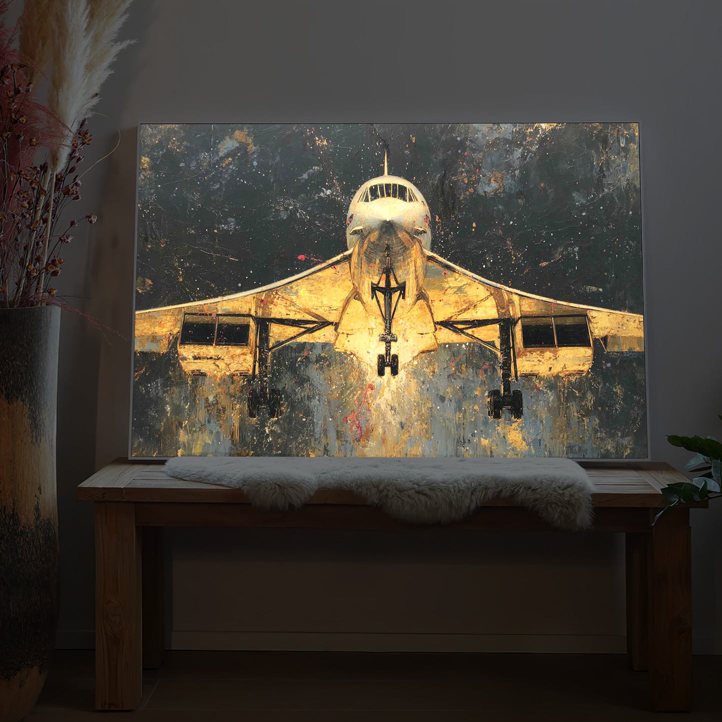Concorde Flugzeug Gold
