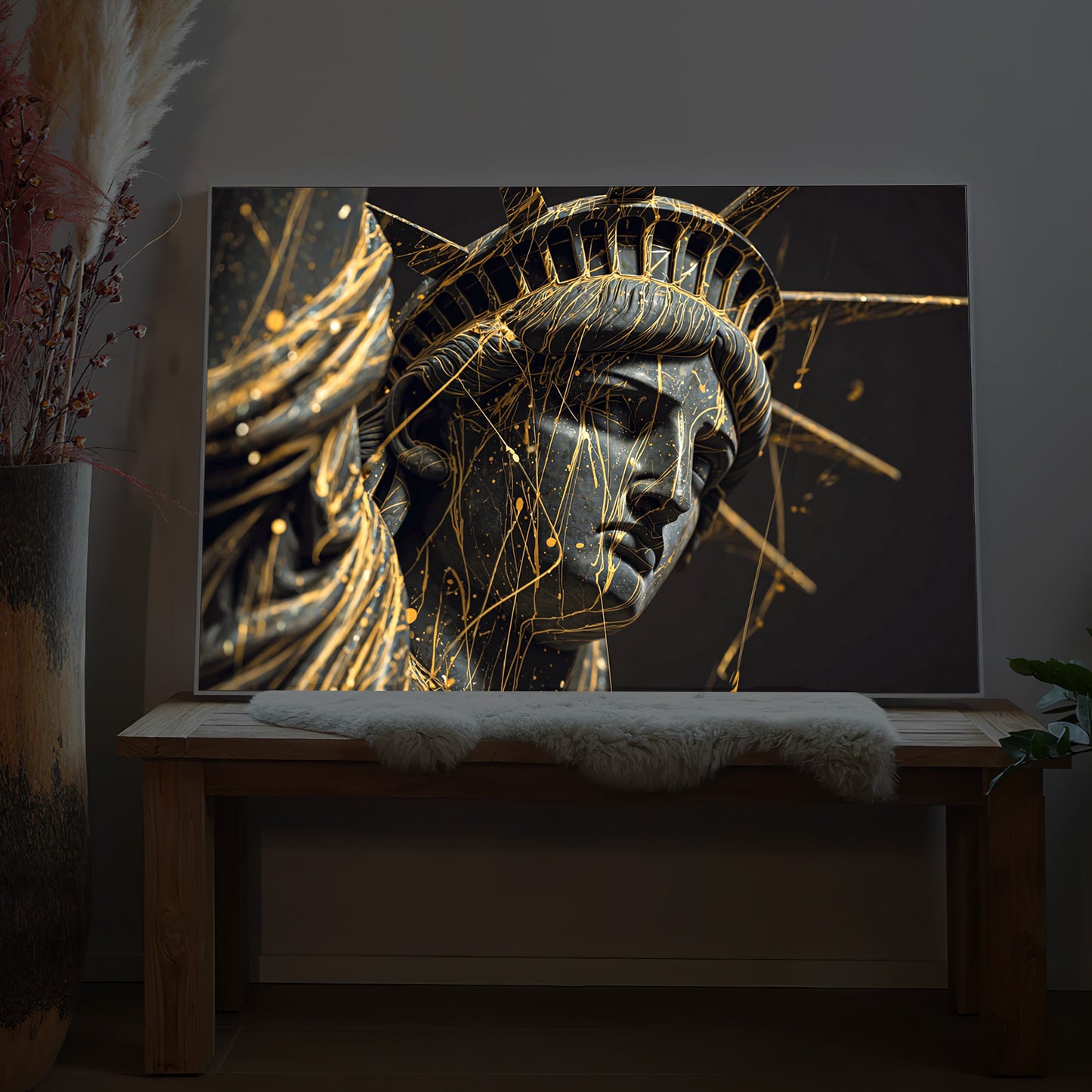 New Yorker Freiheitsstatue Gold