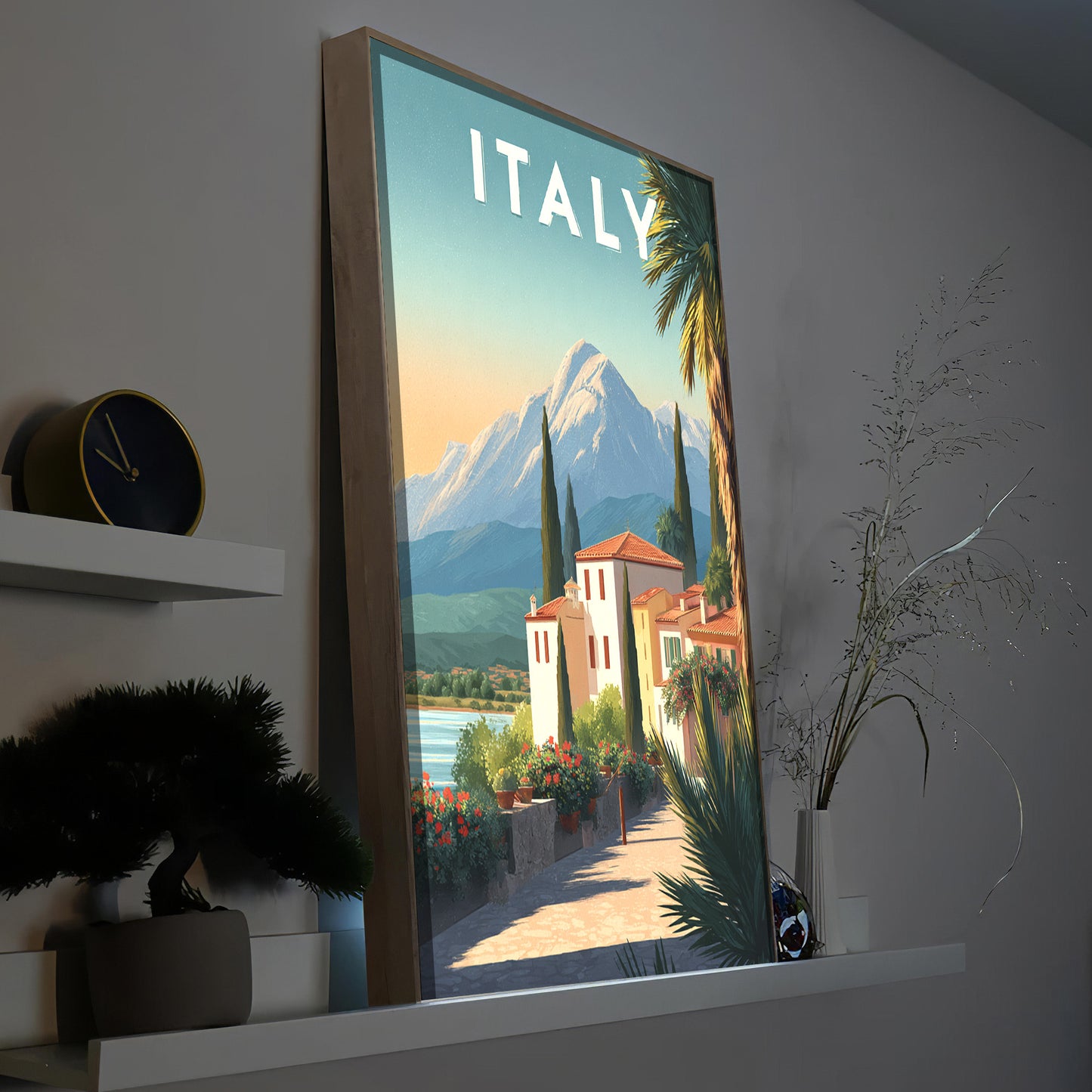 Italien Hütte am See