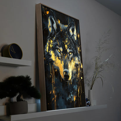 Schwarz Golder Wolf