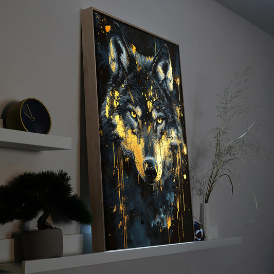 Schwarz Golder Wolf