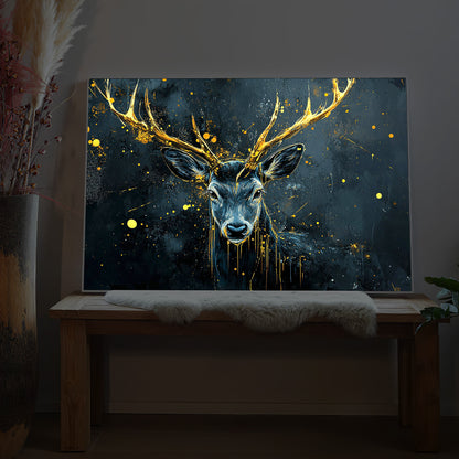 Gold Hirsch Abstrakt