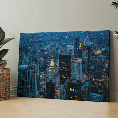 New York City - Manhatten Dämmerung - Poster oder Leinwand