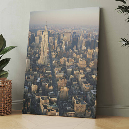 Big Apple - Manhattan Luftaufnahme - Poster oder Leinwand
