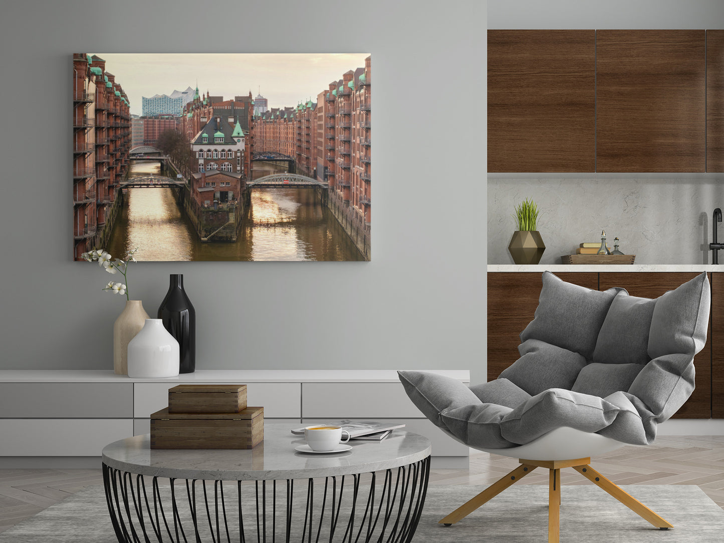 Hamburg Speicherstadt - Hafencity - Poster oder Leinwand