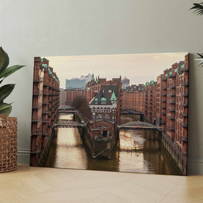 Hamburg Speicherstadt - Hafencity - Poster oder Leinwand