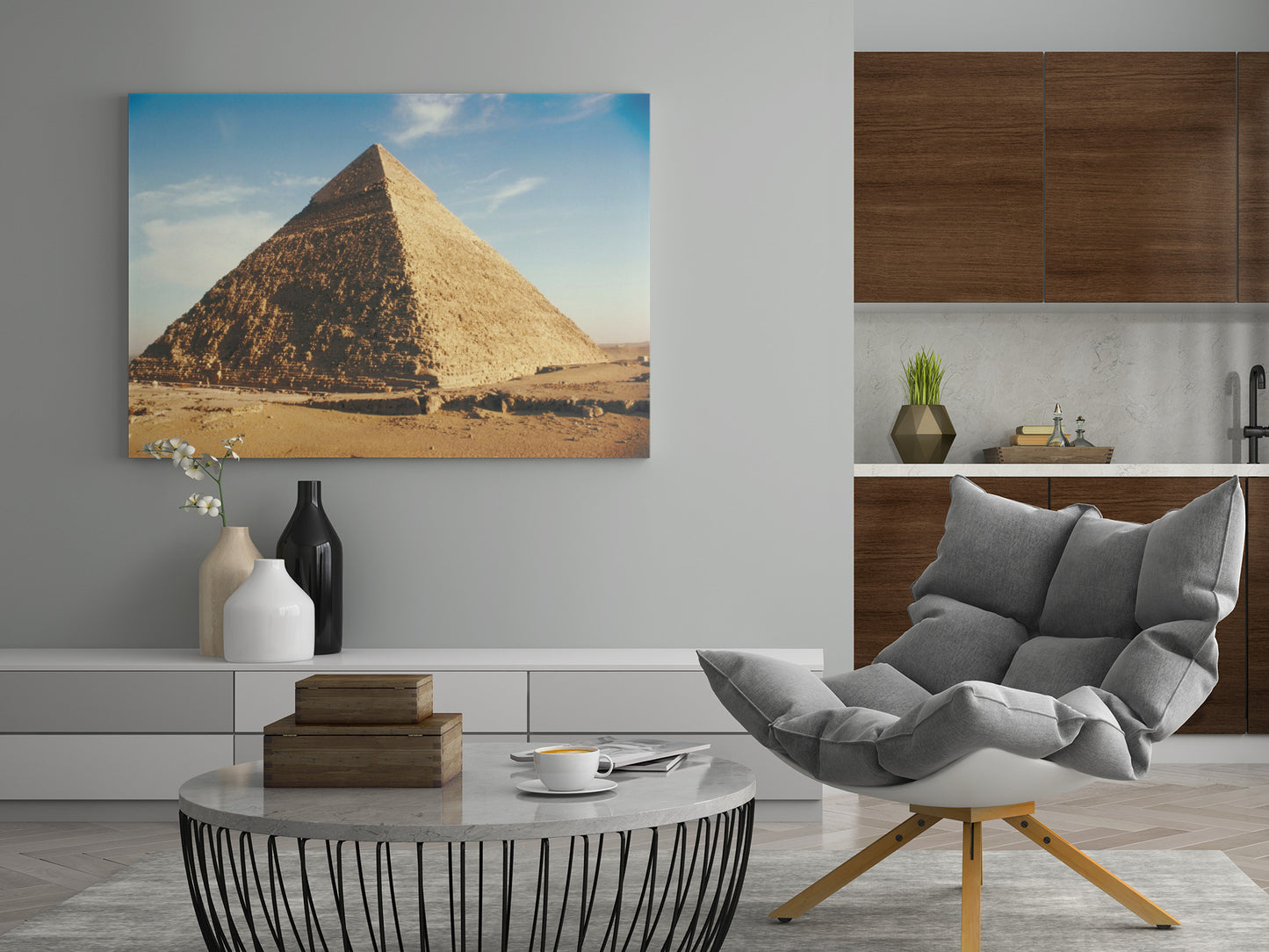 Pyramide von Gizeh - Poster oder Leinwand