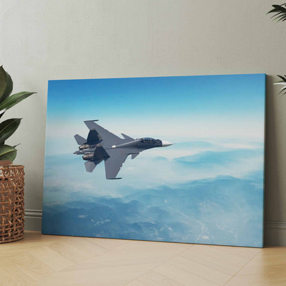 Kampfjet F35 in der Luft - Poster oder Leinwand
