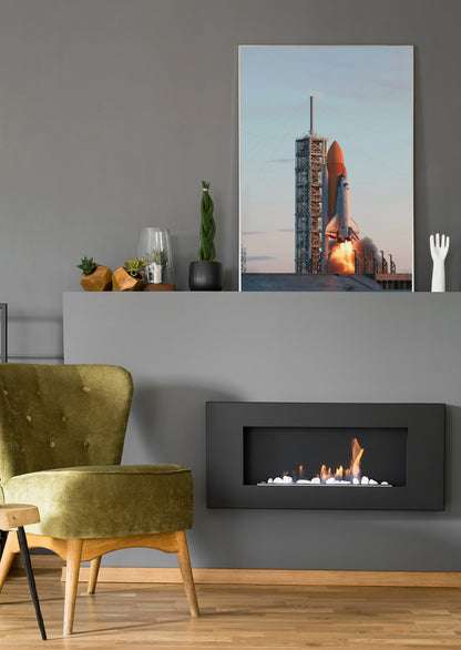 Space Shuttle beim Start - Poster oder Leinwand
