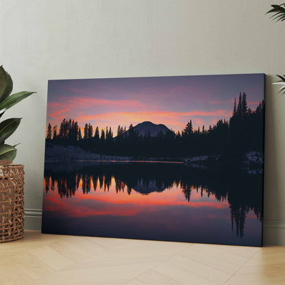 Bergsee im Sonnenuntergang - Poster oder Leinwand