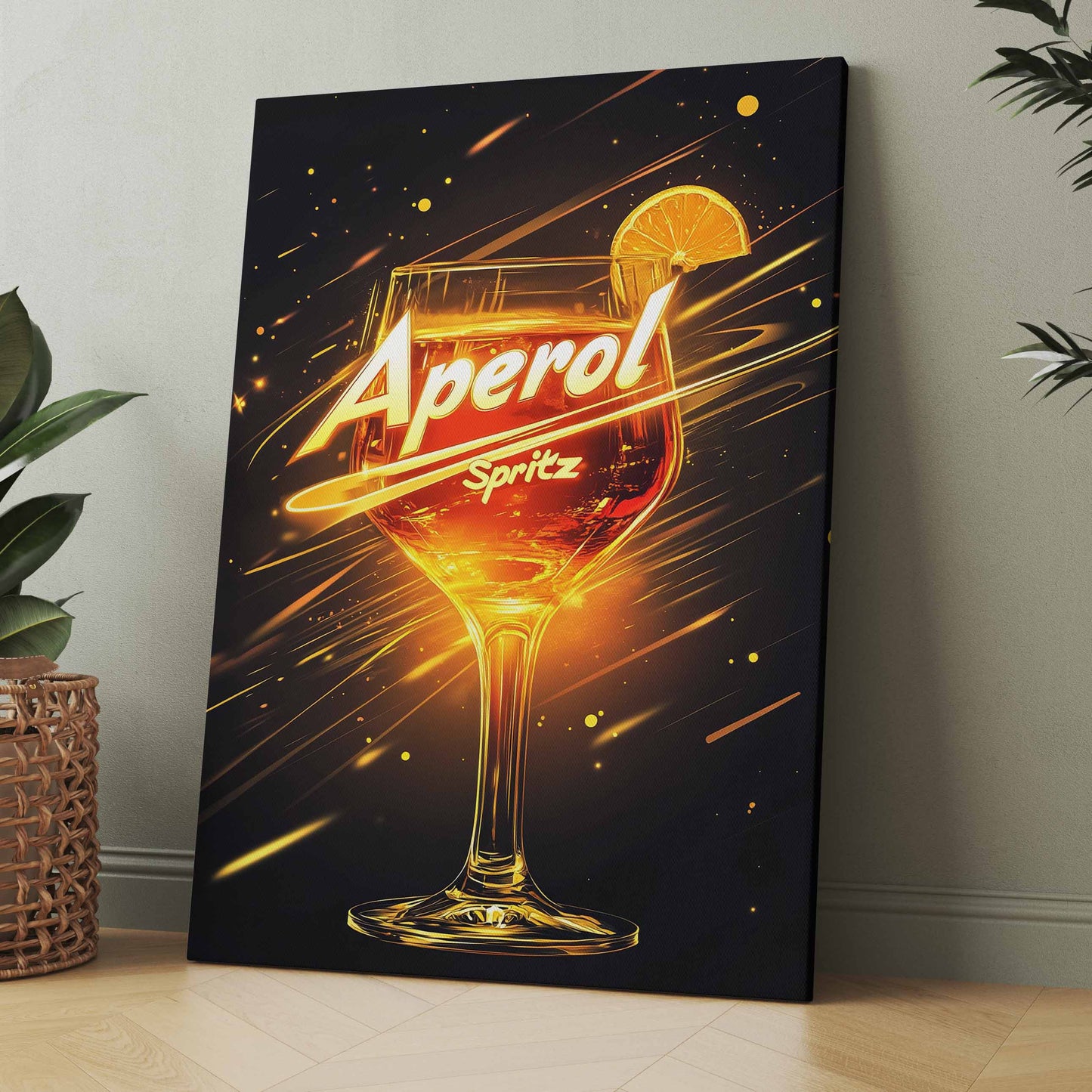 Aperol Spritz Neon - Poster oder Leinwand