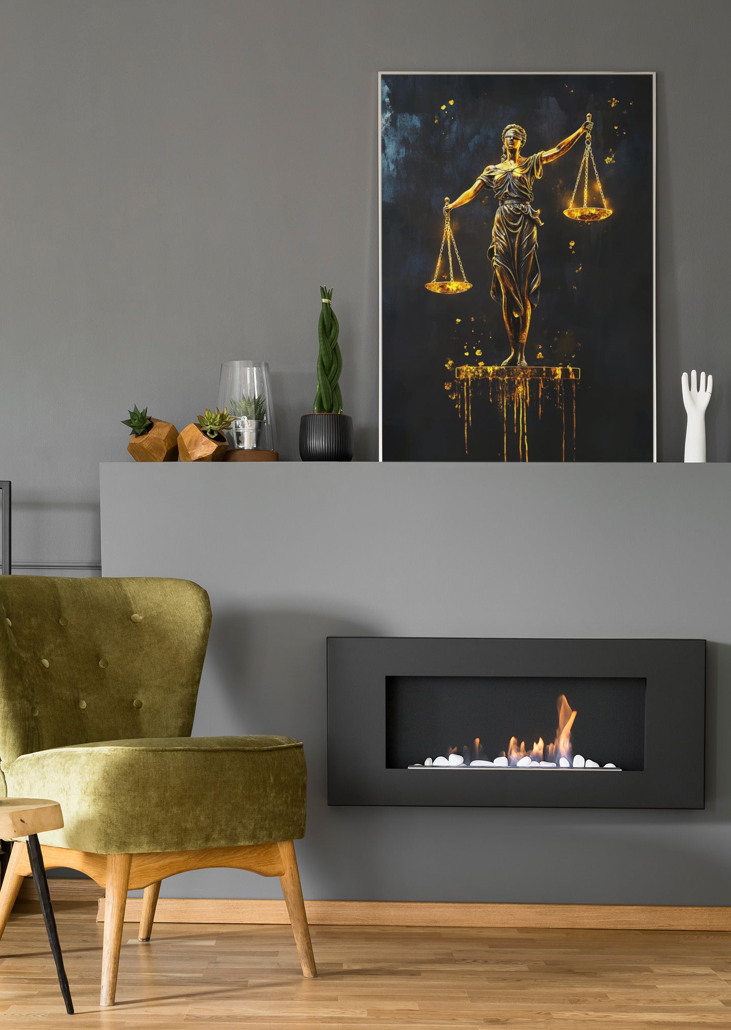 Justizia - Die Gerechtigkeit - Poster oder Leinwand