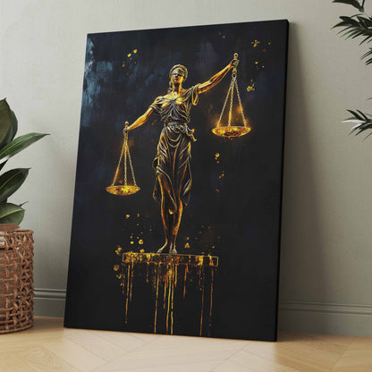 Justizia - Die Gerechtigkeit - Poster oder Leinwand