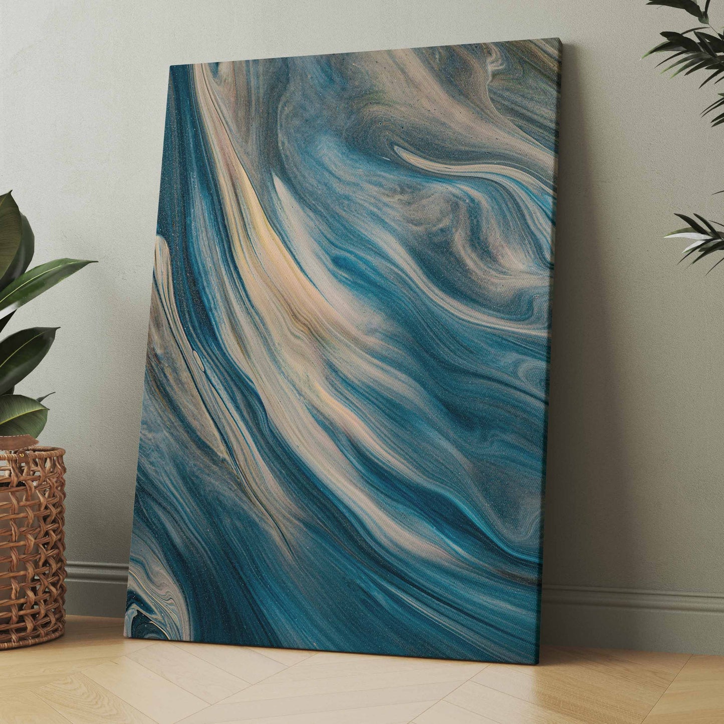 Blue Waves - Poster oder Leinwand