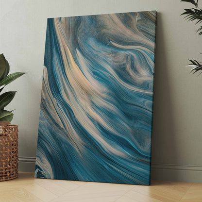 Blue Waves - Poster oder Leinwand
