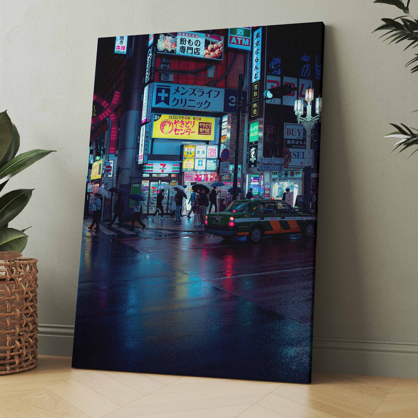 Japan bei Nacht - Poster oder Leinwand